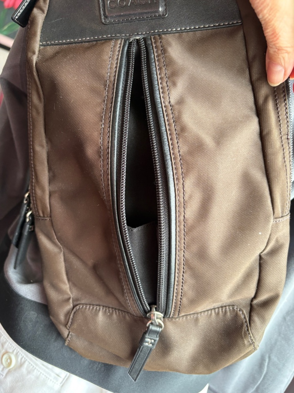Coach Brown and Black Men’s Sling Belt Bag - Picture 2 of 6
